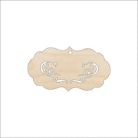 Gift Tag Wood Craft Shape - Laser Cut Baltic Birch Unfinished DIY Wood Art Supplies TAG7 - The Wood Shape Store