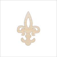 Fleur de Lis Wood Craft Shape - Laser Cut Baltic Birch Unfinished DIY Wood Art Supplies DSN33 - The Wood Shape Store