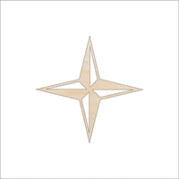 Star Wood Craft Shape - Laser Cut Baltic Birch Unfinished DIY Wood Art Supplies XTR6 - The Wood Shape Store