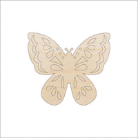 Butterfly Wood Craft Shape - Laser Cut Baltic Birch Unfinished DIY Wood Art Supplies BUG84 - The Wood Shape Store