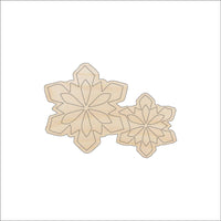 Snowflake Wood Craft Shape - Laser Cut Baltic Birch Unfinished DIY Wood Art Supplies SNW74 - The Wood Shape Store