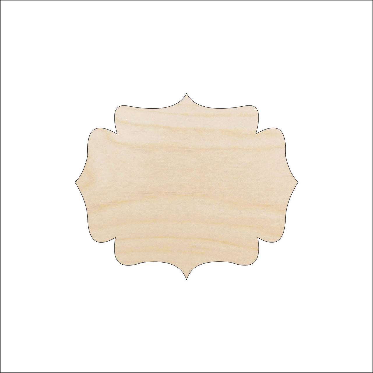 Plaque Wood Craft Shape - Laser Cut Baltic Birch Unfinished DIY Wood Art Supplies BSC3 - The Wood Shape Store