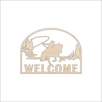 Cowboy Wood Craft Shape - Laser Cut Baltic Birch Unfinished DIY Wood Art Supplies SGN15 - The Wood Shape Store