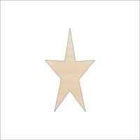 Star Wood Craft Shape - Laser Cut Baltic Birch Unfinished DIY Wood Art Supplies BSC8 - The Wood Shape Store