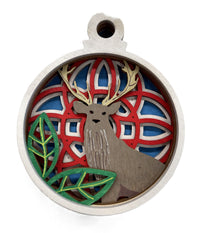 Deer 3D Laser Cut Ornament – Baltic Birch Wood Craft Supplies | DIY Wood Ornament Kit AN26 - The Wood Shape Store