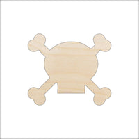 Skull Wood Craft Shape - Laser Cut Baltic Birch Unfinished DIY Wood Art Supplies SKL19 - The Wood Shape Store