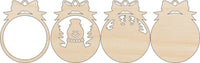 Snowman 3D Laser Cut Ornament – Baltic Birch Wood Craft Supplies | DIY Wood Ornament Kit XM74 - The Wood Shape Store