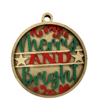 Christmas 3D Laser Cut Ornament – Baltic Birch Wood Craft Supplies | DIY Wood Ornament Kit XM31 - The Wood Shape Store