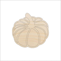 Pumpkin Wood Craft Shape - Laser Cut Baltic Birch Unfinished DIY Wood Art Supplies FAL238 - The Wood Shape Store