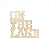 On The Lake Wood Craft Shape - Laser Cut Baltic Birch Unfinished DIY Wood Art Supplies TRP3 - The Wood Shape Store