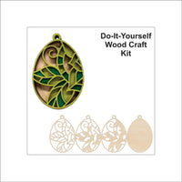 Easter 3D Laser Cut Ornament – Baltic Birch Wood Craft Supplies | DIY Wood Ornament Kit ES37 - The Wood Shape Store