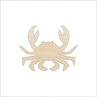 Crab Wood Craft Shape - Laser Cut Baltic Birch Unfinished DIY Wood Art Supplies SEA3 - The Wood Shape Store