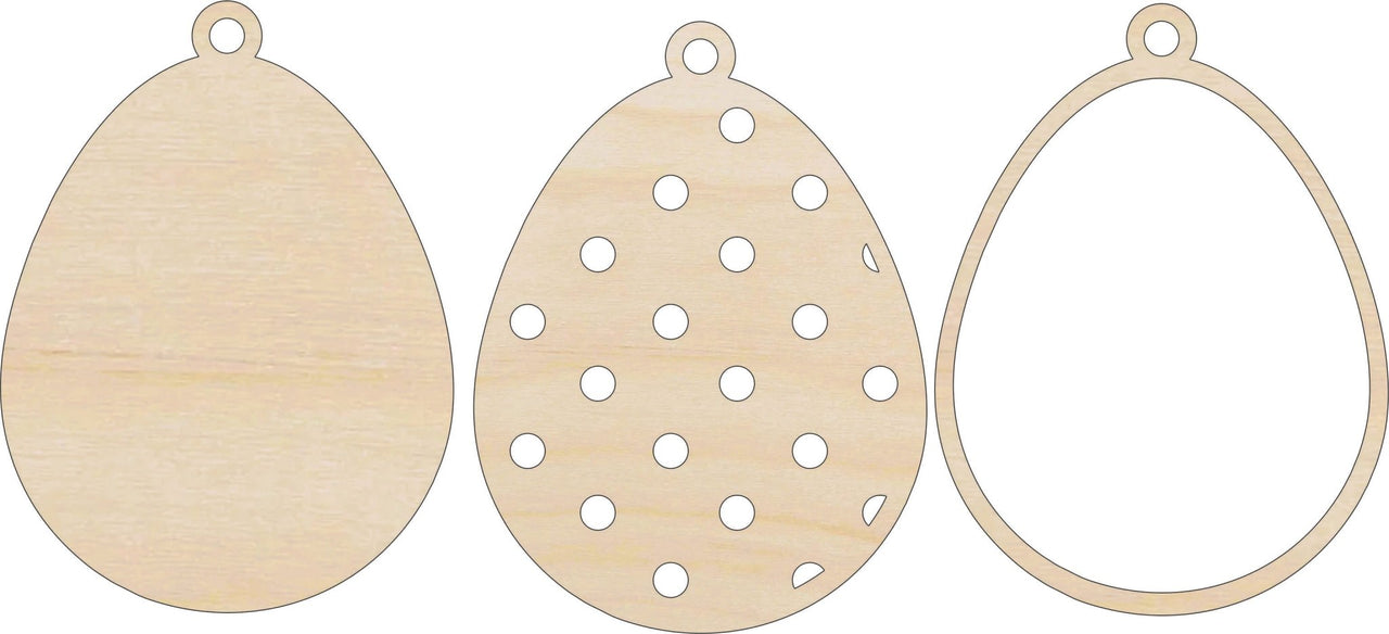 Easter 3D Laser Cut Ornament – Baltic Birch Wood Craft Supplies | DIY Wood Ornament Kit ES50 - The Wood Shape Store