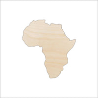 Africa Wood Craft Shape - Laser Cut Baltic Birch Unfinished DIY Wood Art Supplies WLD26 - The Wood Shape Store