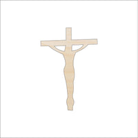 Cross Wood Craft Shape - Laser Cut Baltic Birch Unfinished DIY Wood Art Supplies REL29 - The Wood Shape Store