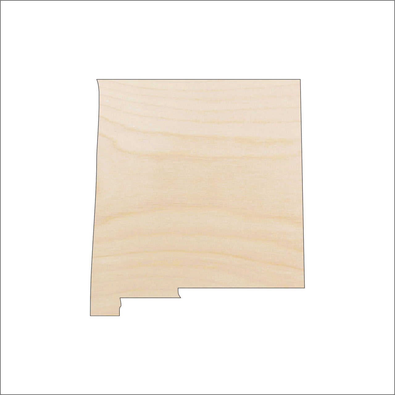 New Mexico Wood Craft Shape - Laser Cut Baltic Birch Unfinished DIY Wood Art Supplies STAT79 - The Wood Shape Store