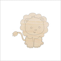 Lion Wood Craft Shape - Laser Cut Baltic Birch Unfinished DIY Wood Art Supplies CAT37 - The Wood Shape Store