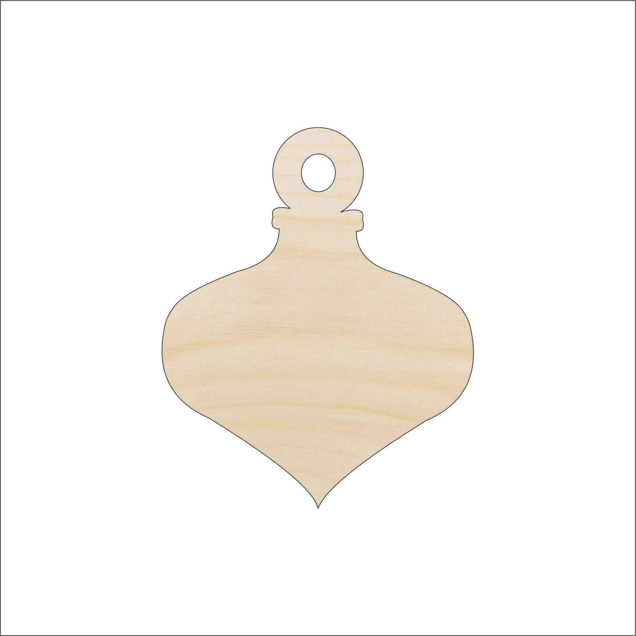 Ornament Wood Craft Shape - Laser Cut Baltic Birch Unfinished DIY Wood Art Supplies XMS81 - The Wood Shape Store