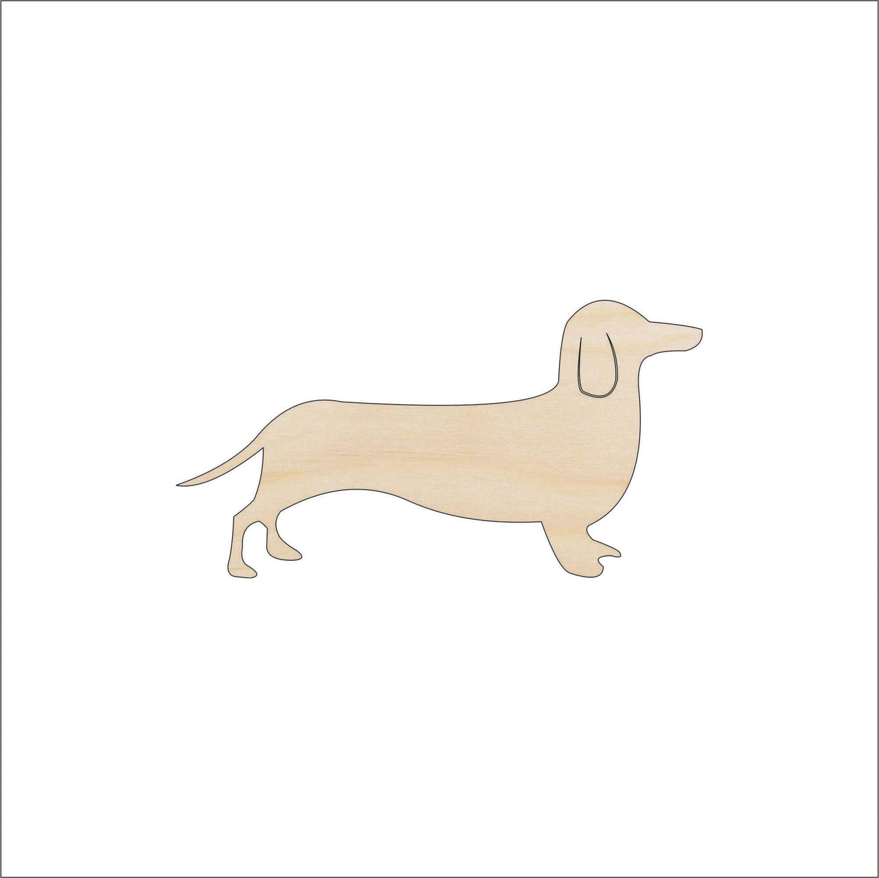 Dog Wood Craft Shape - Laser Cut Baltic Birch Unfinished DIY Wood Art Supplies DOG5 - The Wood Shape Store
