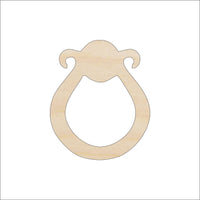 Door Knocker Wood Craft Shape - Laser Cut Baltic Birch Unfinished DIY Wood Art Supplies BLD133 - The Wood Shape Store
