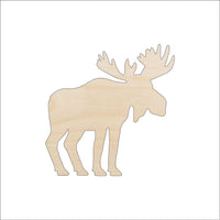 Moose Wood Craft Shape - Laser Cut Baltic Birch Unfinished DIY Wood Art Supplies MUS7 - The Wood Shape Store