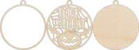 Pumpkin 3D Laser Cut Ornament – Baltic Birch Wood Craft Supplies | DIY Wood Ornament Kit HA21 - The Wood Shape Store