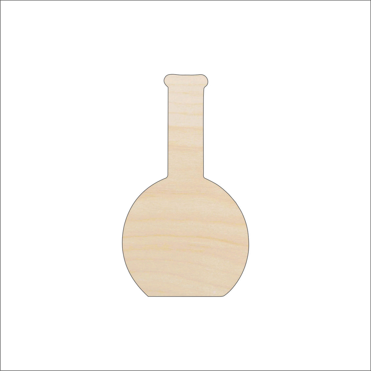 Beaker Wood Craft Shape - Laser Cut Baltic Birch Unfinished DIY Wood Art Supplies SNC4 - The Wood Shape Store