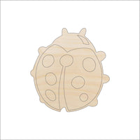 Ladybug Wood Craft Shape - Laser Cut Baltic Birch Unfinished DIY Wood Art Supplies BUG36 - The Wood Shape Store