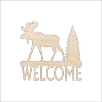 Moose Wood Craft Shape - Laser Cut Baltic Birch Unfinished DIY Wood Art Supplies MUS28 - The Wood Shape Store