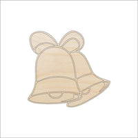 Bells Wood Craft Shape - Laser Cut Baltic Birch Unfinished DIY Wood Art Supplies XMS50 - The Wood Shape Store