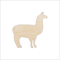 Llama Alpaca Wood Craft Shape – Laser Cut Baltic Birch Unfinished DIY Wood Art Supplies ANML14 - The Wood Shape Store