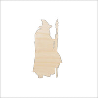 Wizard Wood Craft Shape - Laser Cut Baltic Birch Unfinished DIY Wood Art Supplies FAL270 - The Wood Shape Store