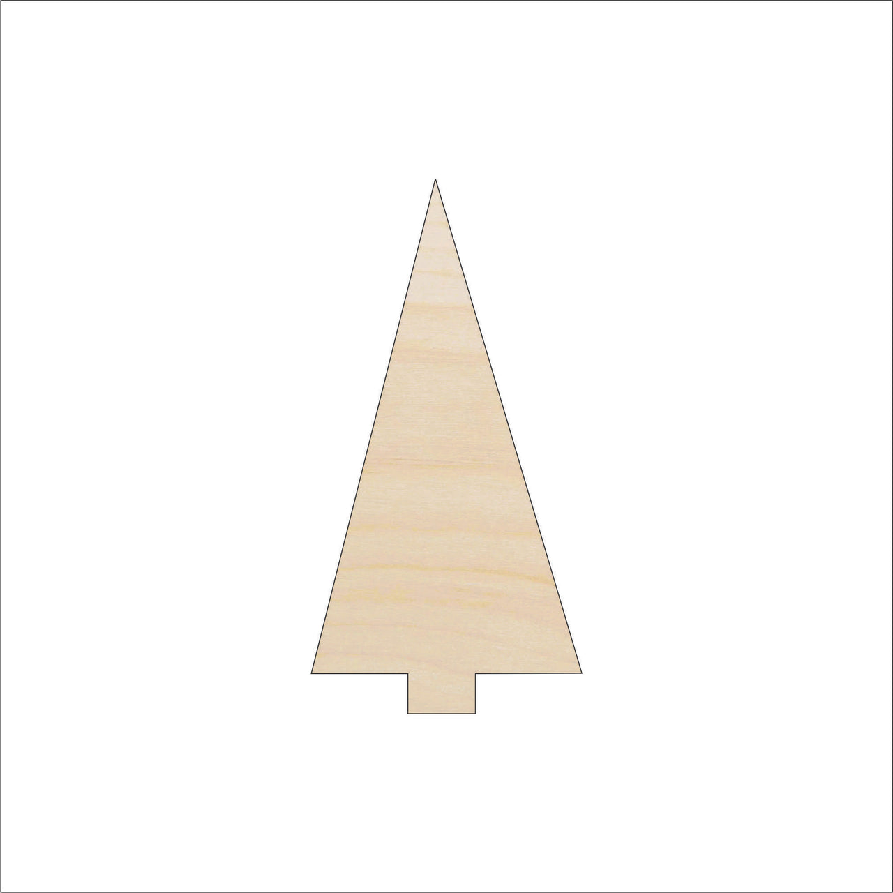 Tree Wood Craft Shape - Laser Cut Baltic Birch Unfinished DIY Wood Art Supplies TRE109 - The Wood Shape Store