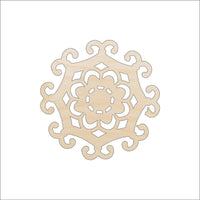 Flower DesignWood Craft Shape - Laser Cut Baltic Birch Unfinished DIY Wood Art Supplies CSTR8 - The Wood Shape Store