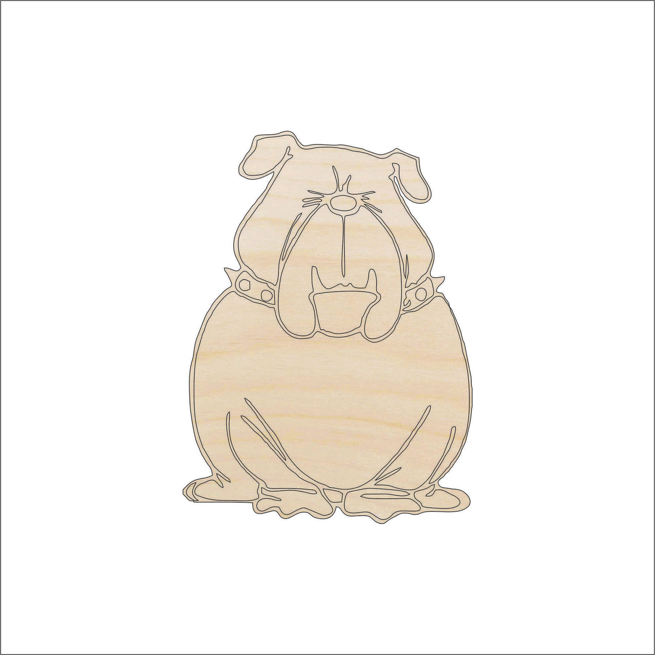 Dog Wood Craft Shape - Laser Cut Baltic Birch Unfinished DIY Wood Art Supplies DOG63 - The Wood Shape Store