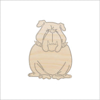 Dog Wood Craft Shape - Laser Cut Baltic Birch Unfinished DIY Wood Art Supplies DOG63 - The Wood Shape Store