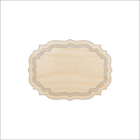 Plaque Wood Craft Shape - Laser Cut Baltic Birch Unfinished DIY Wood Art Supplies BNR53 - The Wood Shape Store