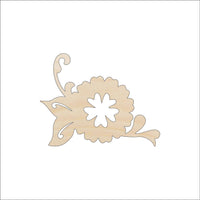 Flower Wood Craft Shape - Laser Cut Baltic Birch Unfinished DIY Wood Art Supplies FLR14 - The Wood Shape Store