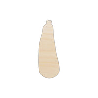Zucchini Wood Craft Shape - Laser Cut Baltic Birch Unfinished DIY Wood Art Supplies FOD83 - The Wood Shape Store