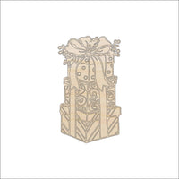 Present Wood Craft Shape - Laser Cut Baltic Birch Unfinished DIY Wood Art Supplies XTR18 - The Wood Shape Store