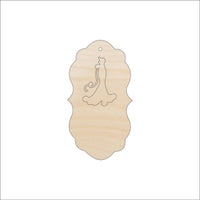 Gift Tag Wood Craft Shape - Laser Cut Baltic Birch Unfinished DIY Wood Art Supplies TAG23 - The Wood Shape Store