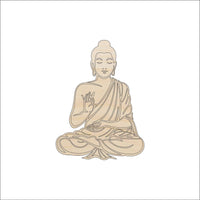 Buddha Wood Craft Shape - Laser Cut Baltic Birch Unfinished DIY Wood Art Supplies PPL207 - The Wood Shape Store