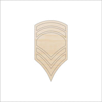 Badge Patch Wood Craft Shape – Laser Cut Baltic Birch Unfinished DIY Wood Art Supplies BDG29 - The Wood Shape Store