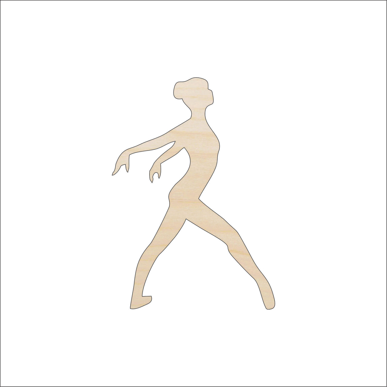 Gymnast Wood Craft Shape - Laser Cut Baltic Birch Unfinished DIY Wood Art Supplies SPT271 - The Wood Shape Store