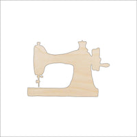 Sewing Machine Wood Craft Shape - Laser Cut Baltic Birch Unfinished DIY Wood Art Supplies DCR61 - The Wood Shape Store