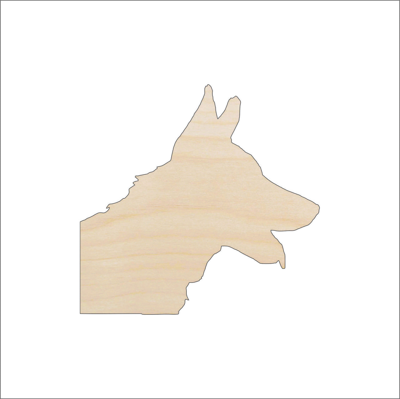 Dog Wood Craft Shape - Laser Cut Baltic Birch Unfinished DIY Wood Art Supplies DOG16 - The Wood Shape Store