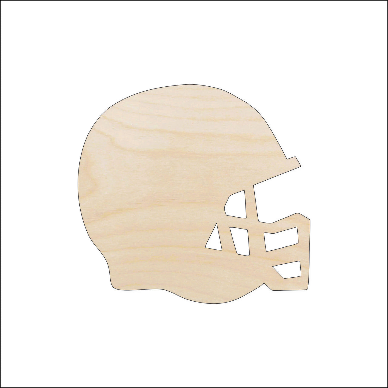 Football Wood Craft Shape - Laser Cut Baltic Birch Unfinished DIY Wood Art Supplies SPT1 - The Wood Shape Store