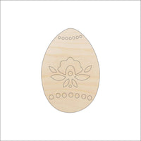 Easter Egg Wood Craft Shape - Laser Cut Baltic Birch Unfinished DIY Wood Art Supplies ESR13 - The Wood Shape Store
