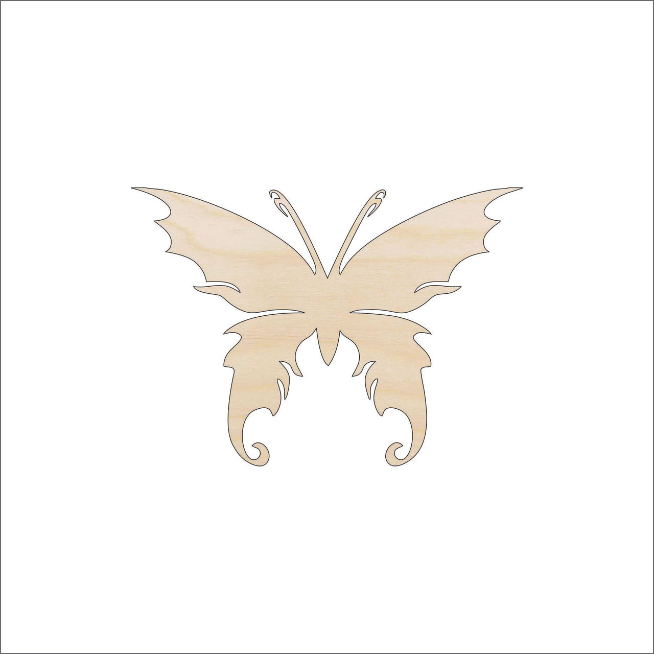 Butterfly Wood Craft Shape - Laser Cut Baltic Birch Unfinished DIY Wood Art Supplies BUG58 - The Wood Shape Store