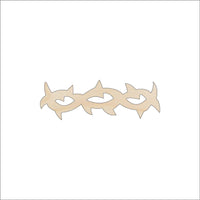 Barbwire Wood Craft Shape - Laser Cut Baltic Birch Unfinished DIY Wood Art Supplies XTR99 - The Wood Shape Store